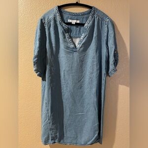 Southern Tide Light Blue Denim Top